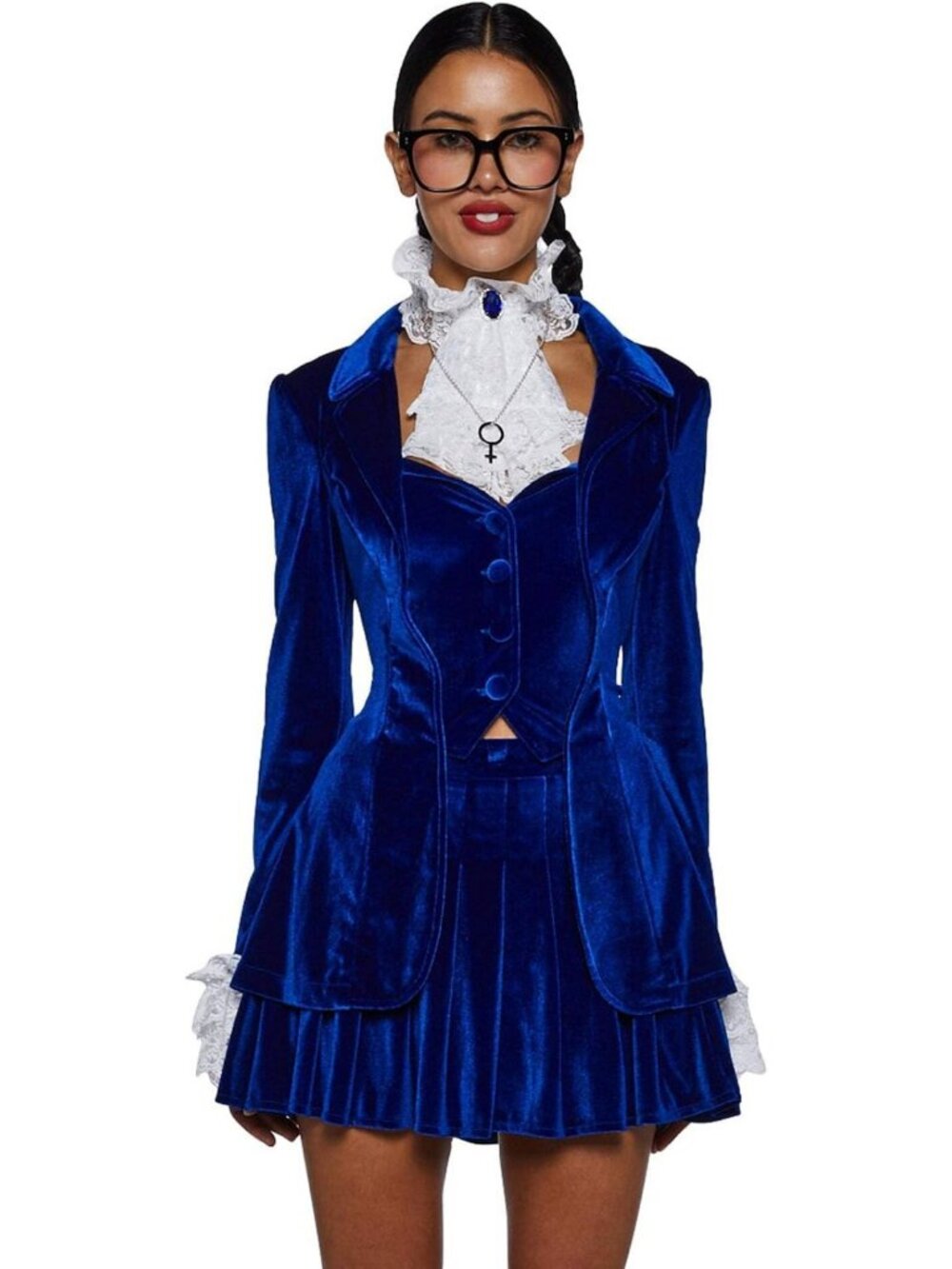 Groovy Baby Velvet Dress & Skirt Costume Set - Fun Spy Outfit for Parties
